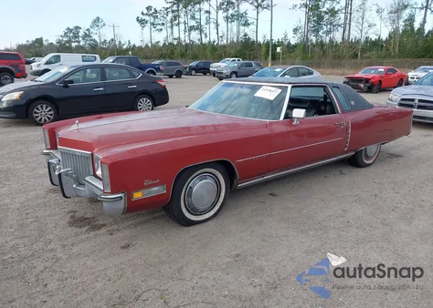 1972 Cadillac Eldorado из США, поврежденный, VIN 6L47S2Q433296